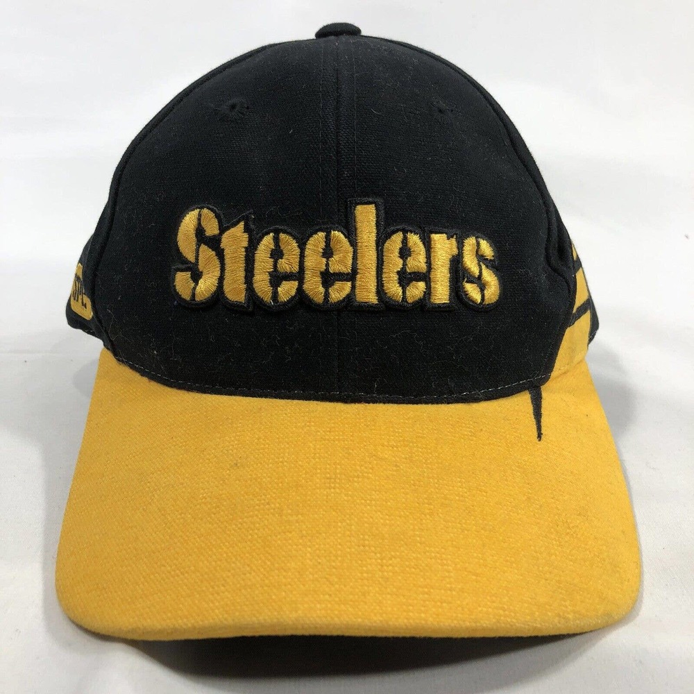 Pittsburgh Steelers Cap Hat NFL SPL28 Adjustable Back Black Gold One Size OSFM